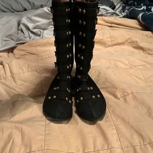 Joyfolie toddler boots- I bought these used and they are one size to small